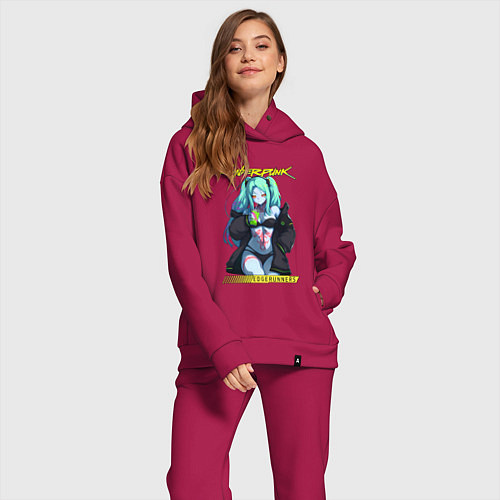 Женский костюм оверсайз Edge runners - rebecca / Маджента – фото 2