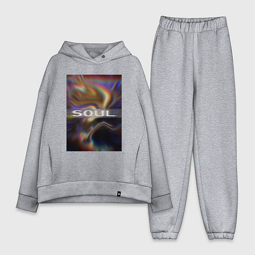 Женский костюм оверсайз Арт Soul / Меланж – фото 1