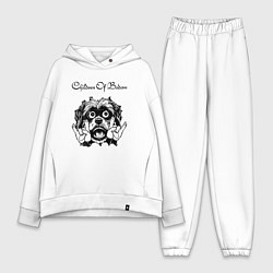 Женский костюм оверсайз Children of Bodom - rock dog, цвет: белый