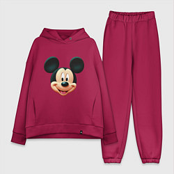 Женский костюм оверсайз Mickey mouse head, цвет: маджента