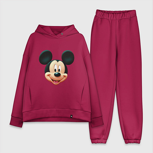 Женский костюм оверсайз Mickey mouse head / Маджента – фото 1