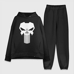 Женский костюм оверсайз The Punisher - Каратель, цвет: черный