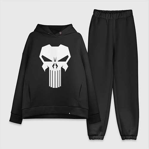 Женский костюм оверсайз The Punisher - Каратель / Черный – фото 1