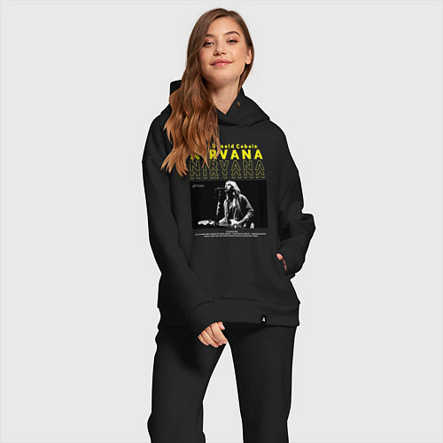Женский костюм оверсайз Курт Кобейн Nirvana / Черный – фото 2