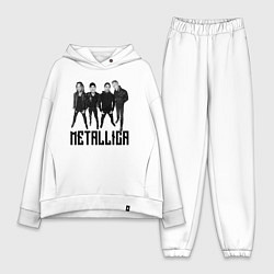 Женский костюм оверсайз Metallica - cool guys, цвет: белый