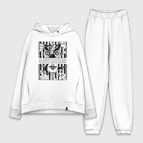 Женский костюм оверсайз Radiohead band rock / Белый – фото 1