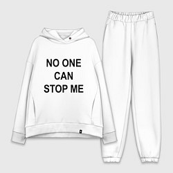 Женский костюм оверсайз No one can stop me - Stray Kids, цвет: белый