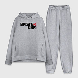 Женский костюм оверсайз Amsterdam city, цвет: меланж