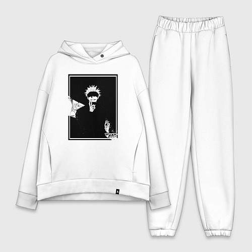 Женский костюм оверсайз Сатору годжо манга / Белый – фото 1