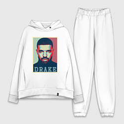 Женский костюм оверсайз Drake, цвет: белый