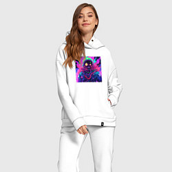 Женский костюм оверсайз Космонавт чумной, цвет: белый — фото 2