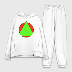 Женский костюм оверсайз Треугольник в круге