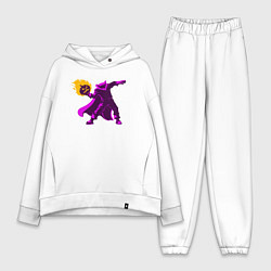 Женский костюм оверсайз Halloween fire, цвет: белый