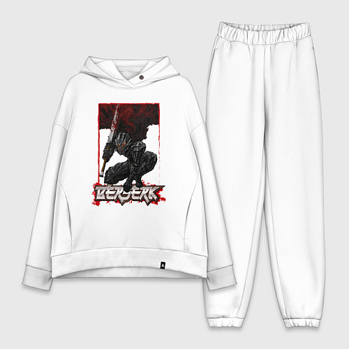 Женский костюм оверсайз Берсерк Гатс меч / Белый – фото 1