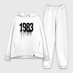 Женский костюм оверсайз 1983 год в стиле граффити