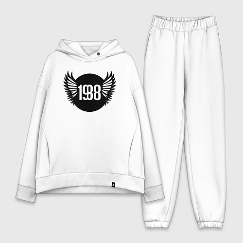 Женский костюм оверсайз Крылатый 1988 / Белый – фото 1