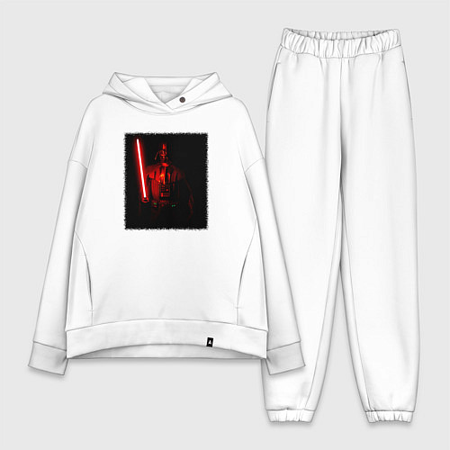 Женский костюм оверсайз Вейдер с мечом во тьме / Белый – фото 1