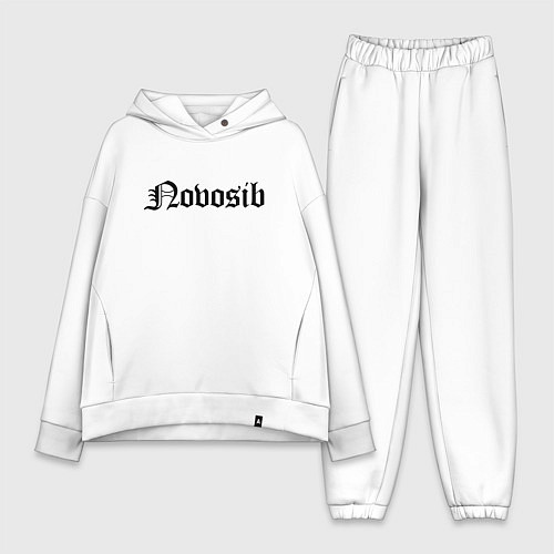 Женский костюм оверсайз Novosibirsk - Russia / Белый – фото 1