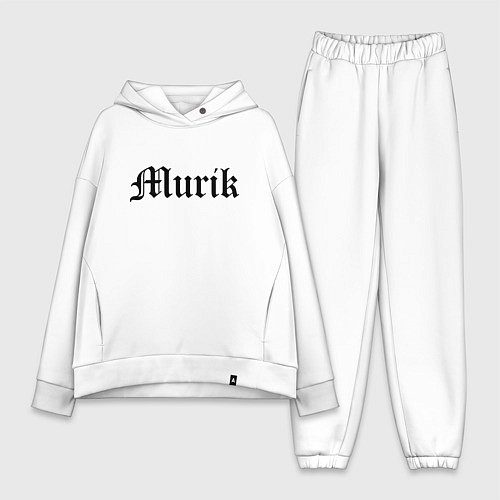 Женский костюм оверсайз Мурманск - мем / Белый – фото 1