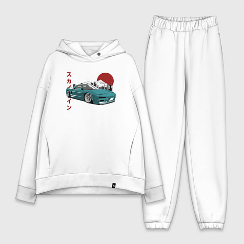Женский костюм оверсайз Toyota MR2 / Белый – фото 1