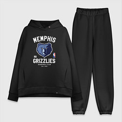 Женский костюм оверсайз Memphis Grizzlies - NBA team, цвет: черный