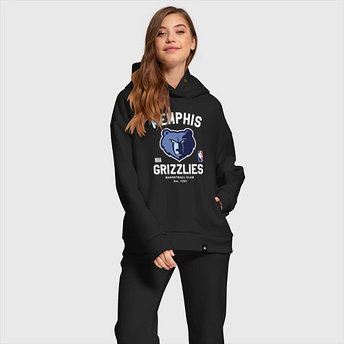 Женский костюм оверсайз Memphis Grizzlies - NBA team / Черный – фото 2