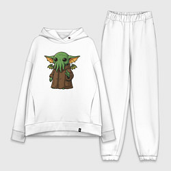 Женский костюм оверсайз Грогу - Ктулху, цвет: белый