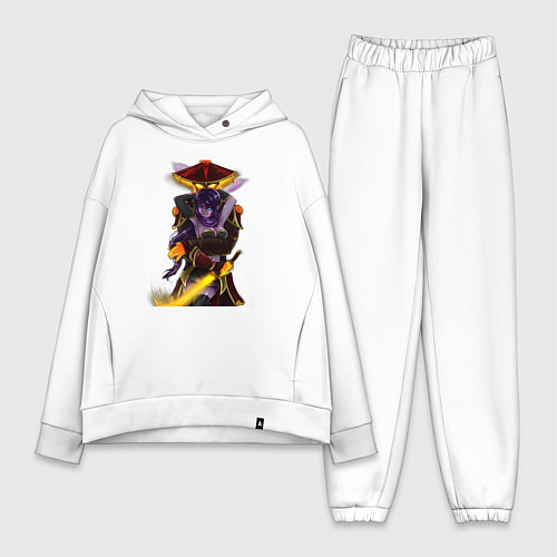 Женский костюм оверсайз Темпларка с Эмбером / Белый – фото 1