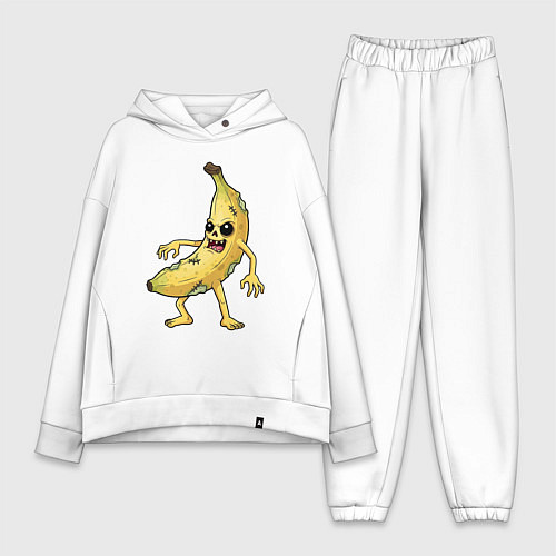 Женский костюм оверсайз Зомби банан / Белый – фото 1