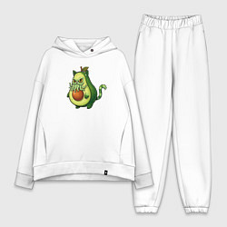 Женский костюм оверсайз Авокадный кот ктулху