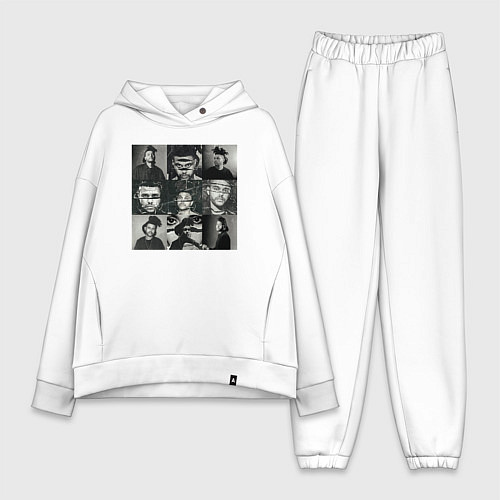 Женский костюм оверсайз The weeknd фотографии / Белый – фото 1