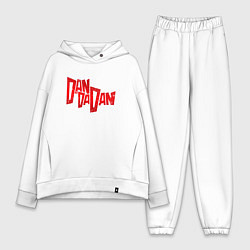 Женский костюм оверсайз Dandadan - logotype, цвет: белый