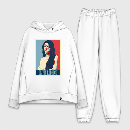 Женский костюм оверсайз Оливия Родриго / Белый – фото 1
