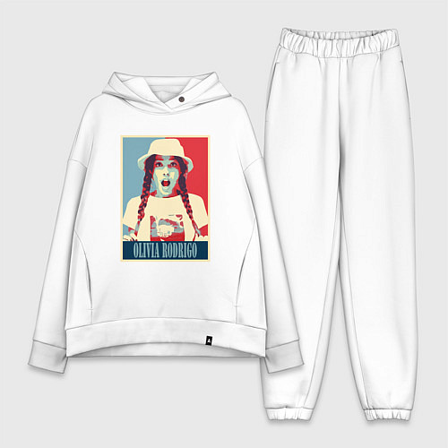 Женский костюм оверсайз Olivia Rodrigo / Белый – фото 1