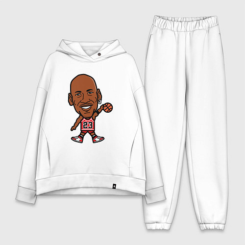 Женский костюм оверсайз Малыш Джордан / Белый – фото 1