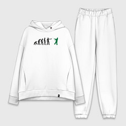 Женский костюм оверсайз Убийца зомби, цвет: белый