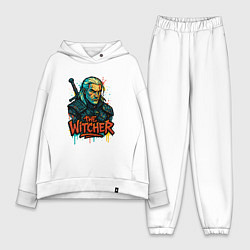 Женский костюм оверсайз Ведьмак граффити