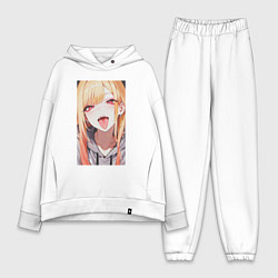 Женский костюм оверсайз Марин Китагава - кукла, цвет: белый