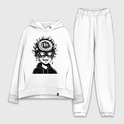 Женский костюм оверсайз Аниме биткоин