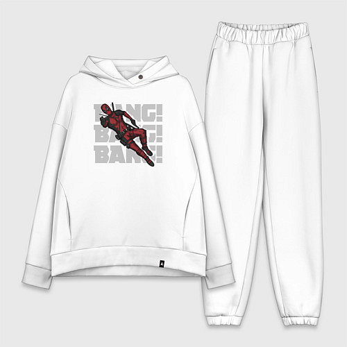 Женский костюм оверсайз Deadpool bang / Белый – фото 1