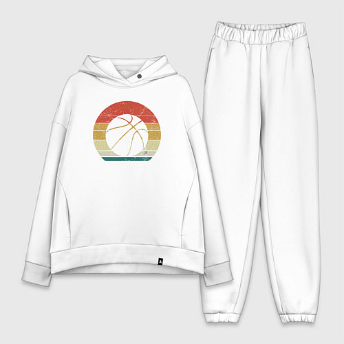 Женский костюм оверсайз Color ball / Белый – фото 1