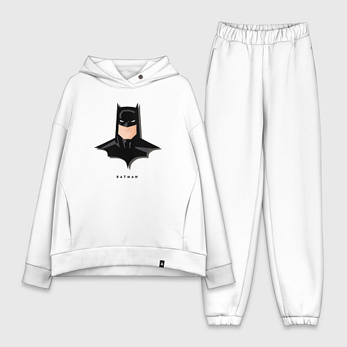 Женский костюм оверсайз Batman comics / Белый – фото 1