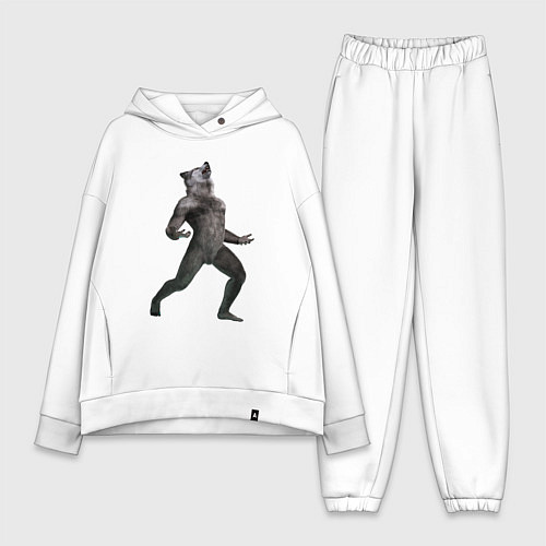 Женский костюм оверсайз Ночной оборотень / Белый – фото 1