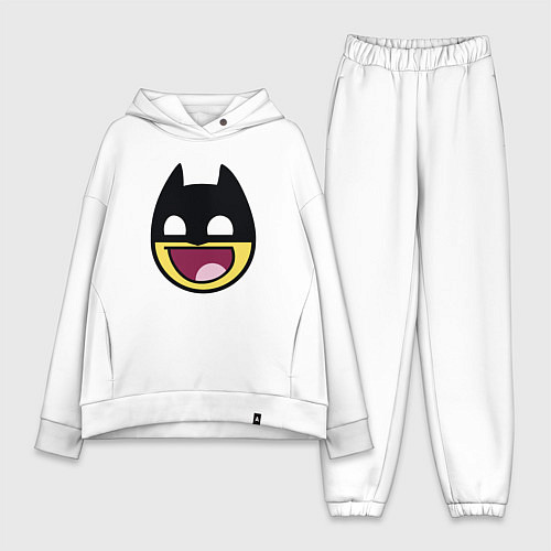 Женский костюм оверсайз Batman smile / Белый – фото 1