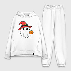 Женский костюм оверсайз Призрак в красной шляпе