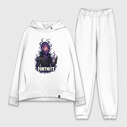 Женский костюм оверсайз Сюрреалистичный Рейвен Fortnite, цвет: белый