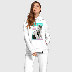 Женский костюм оверсайз Depeche Mode Dave Gahan - 80s style, цвет: белый — фото 2