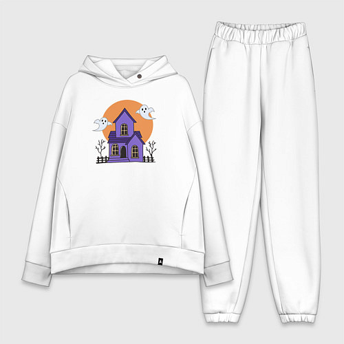 Женский костюм оверсайз Время для шалости / Белый – фото 1