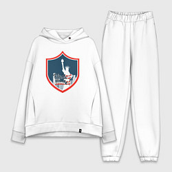 Женский костюм оверсайз United States, цвет: белый