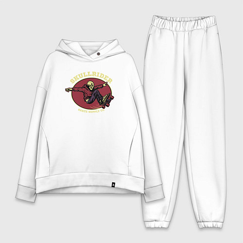 Женский костюм оверсайз Skullrider / Белый – фото 1